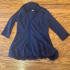 Ball of Cotton Women Purple Cardigan With Zipper L